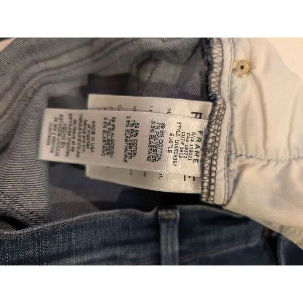 FRAME Le High Skinny Jeans – Dark Wash Size 31 - Picture 8 of 8